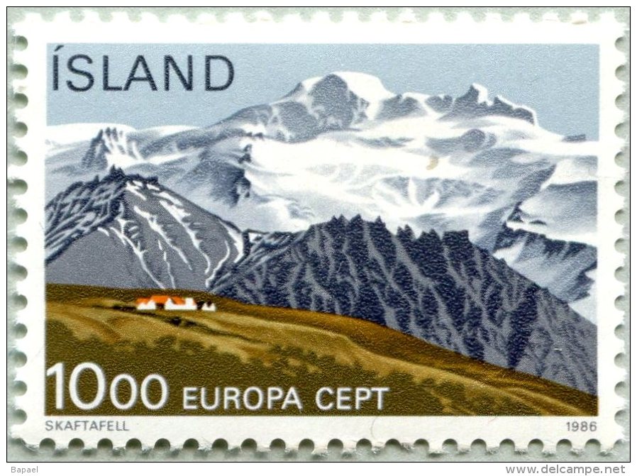 N° Yvert 601 - Timbre D´Islande (1986) - MNH - Skaftafell (JS) - Unused Stamps