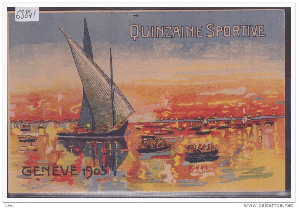 GENEVE - QUINZAINE SPORTIVE 1905 - B ( 3 TROUS D´EPINGLE ) - Genève