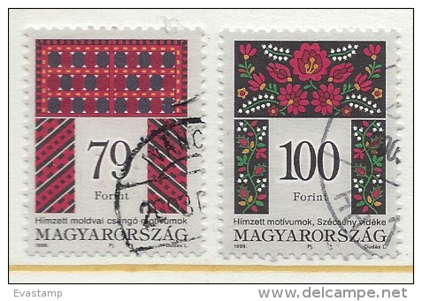 HUNGARY - 1999. Folk Art XI. USED 1!!! Mi: 4538-4539. - Gebruikt