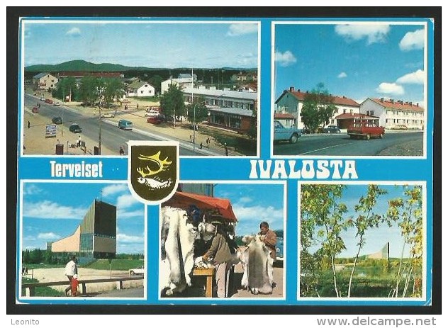 SUOMI Finland Lappi Ivalo Finnish Lapland Terveiset Ivalosta 1972 - Finlandia