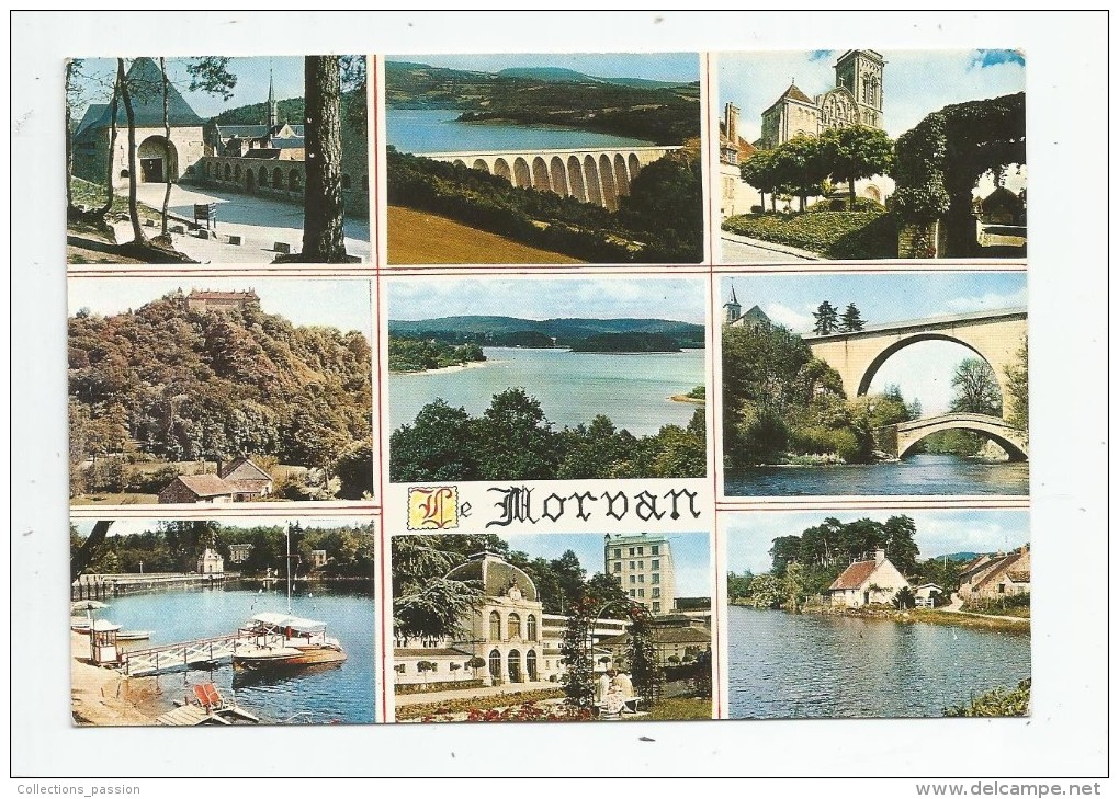 Cp , BOURGOGNE , LE MORVAN , Ed : Du Lys M 025 , écrite 1969 , Multi Vues - Bourgogne