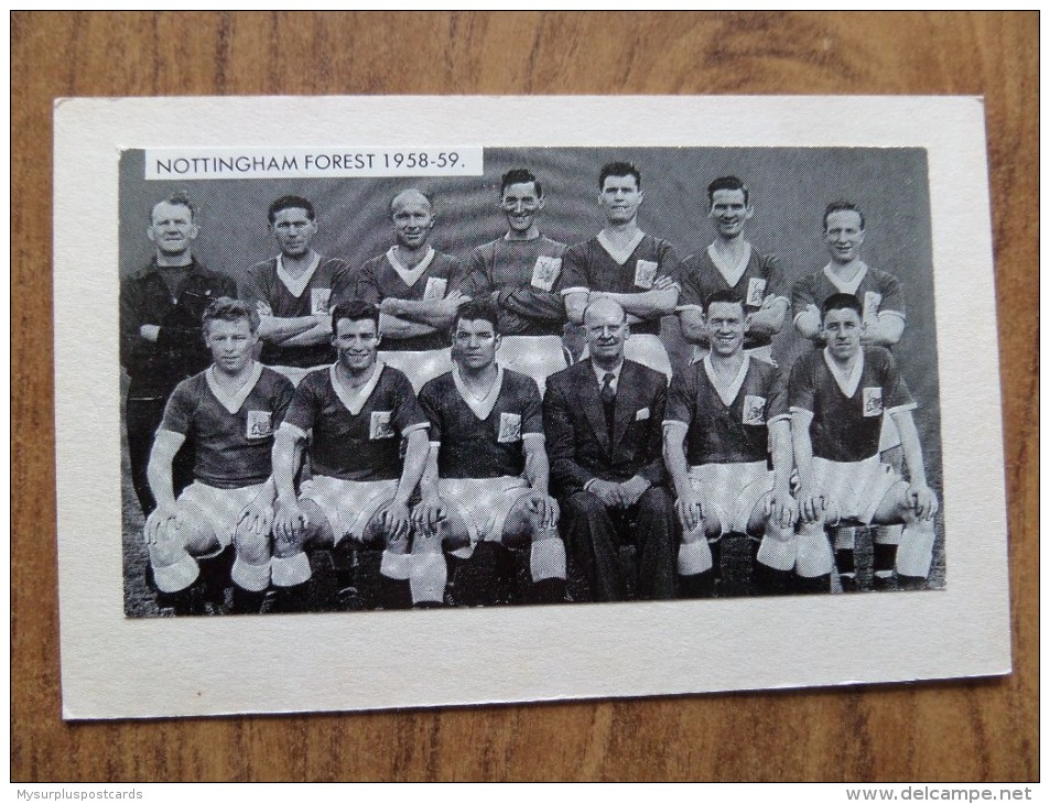 47666 POSTCARD / PHOTOGRAPH: SOCCER / FOOTBALL: Nottingham Forest 1958-59. - Soccer