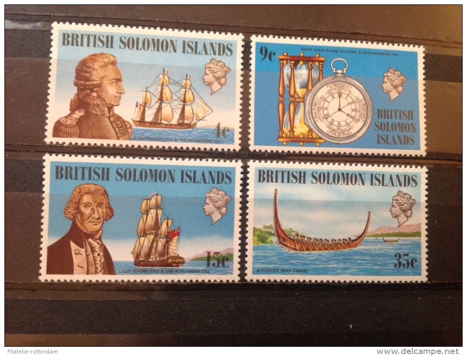 Solomon Eilanden / Solomon Islands - Postfris / MNH - Complete Serie Schepen En Navigators 1973 Very Rare! - Iles Salomon (...-1978)