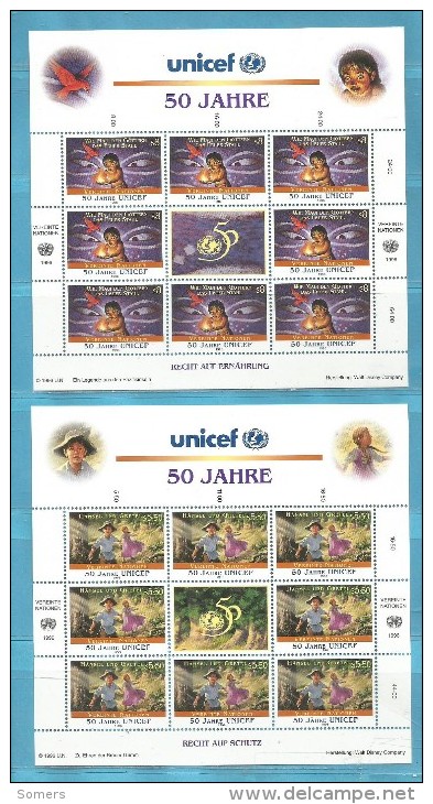 2x BLOK / SHEET 1996 ** // VN WIEN UNICEF // SPROOKJES// LOOK / ZIE SCAN  ** SUPER SALE**  ..VNW32 - Autres & Non Classés