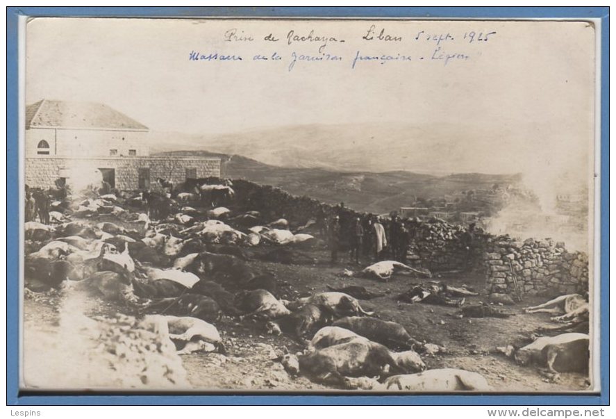 LIBAN -- - Carte Photo - RARE - Prise De Rachaya - Lebanon