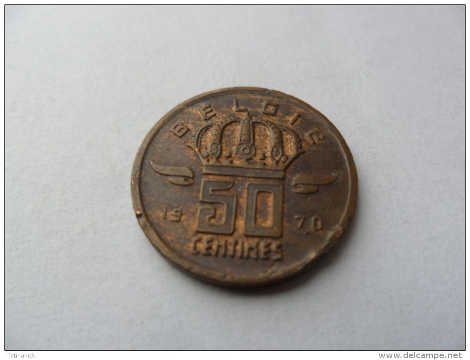 50 Centimes 1970 Type Mineur En Néerlandais - 50 Cent