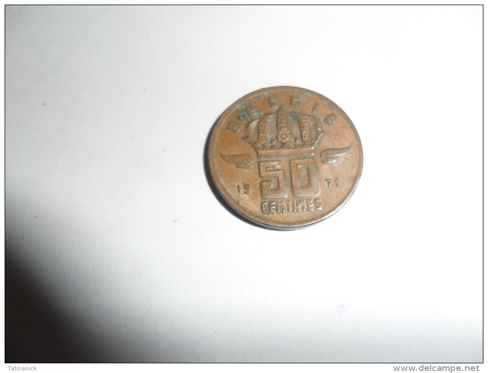 50 Centimes 1971 Type Mineur En Néerlandais - 50 Cent