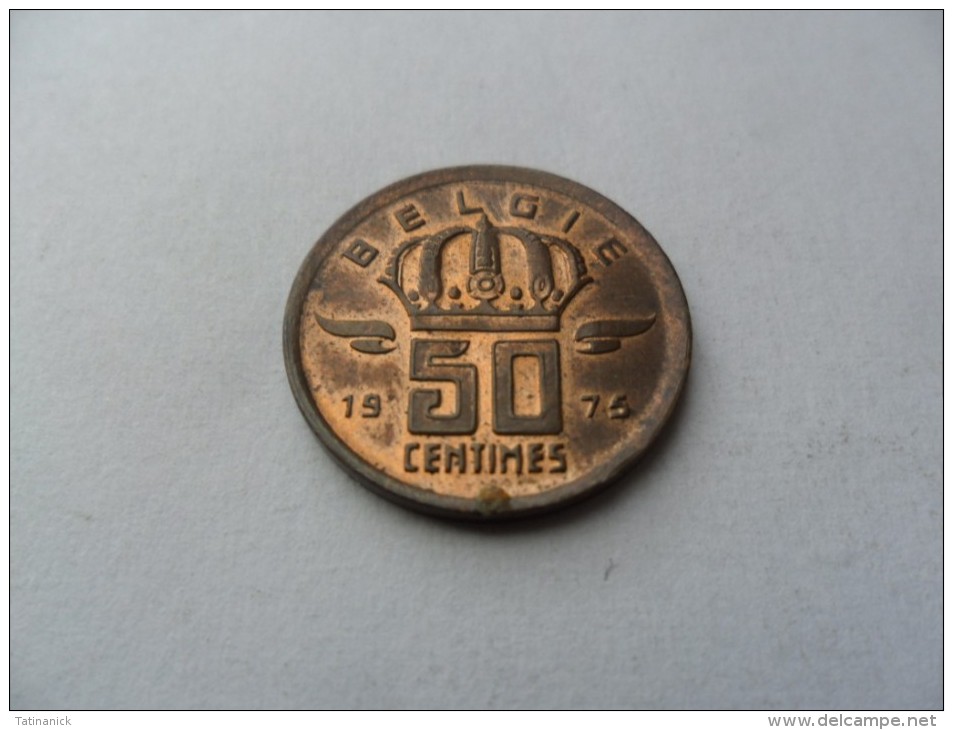 50 Centimes 1975 Type Mineur En Néerlandais - 50 Cent