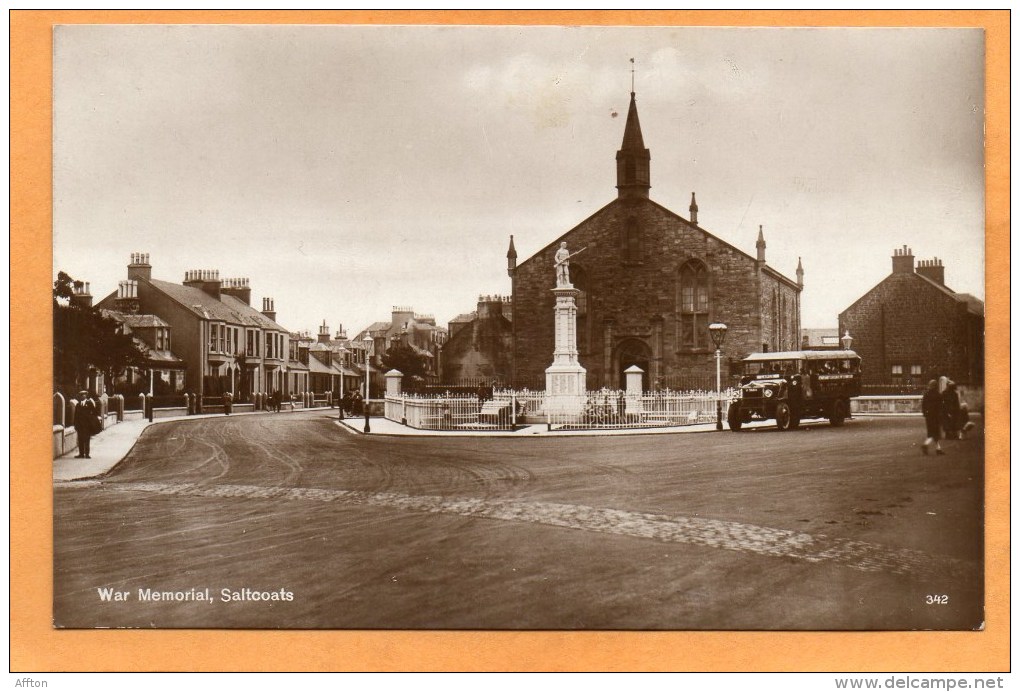 Saltcoats Bus 1920 Postcard - Ayrshire