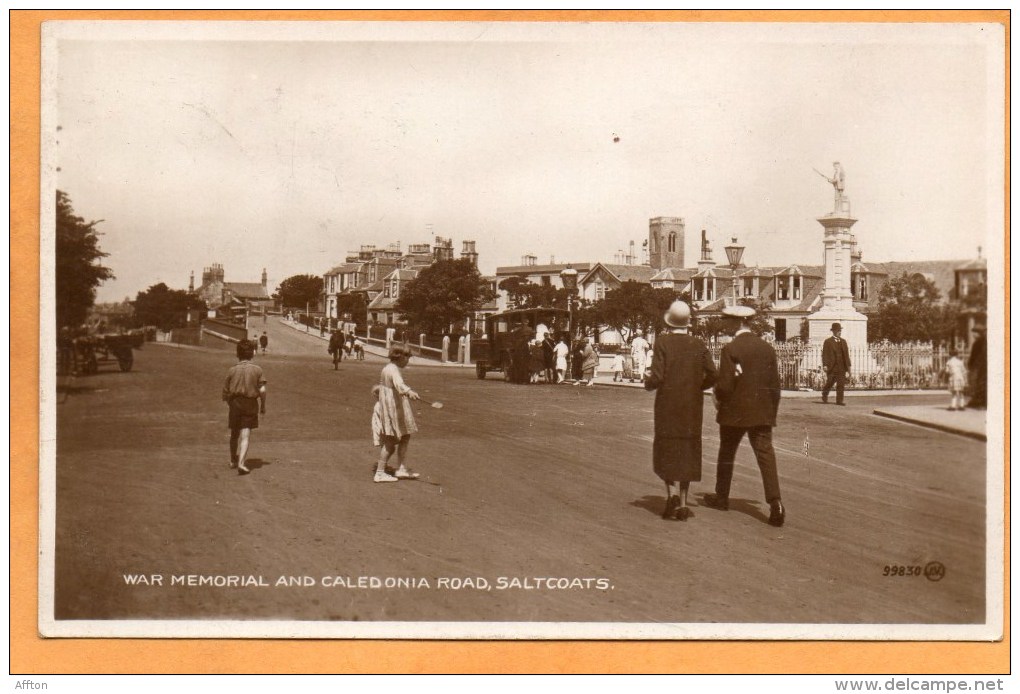 Saltcoats Bus 1920 Postcard - Ayrshire