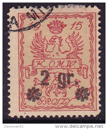 POLAND 1915 Warsaw Local Fi 9 Used - Errors & Oddities