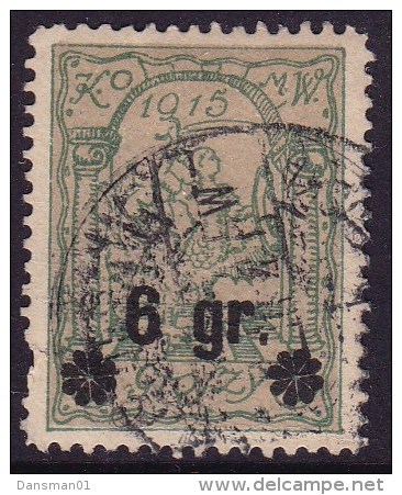 POLAND 1915 Warsaw Local Fi 10 Used - Errors & Oddities