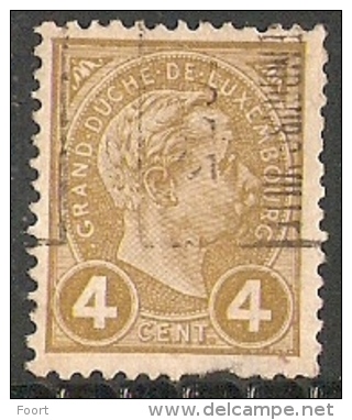 Luxembourg 1905 Prifix Nr. 24B Tanding Onderkant Kort + Dunne Plek - Preobliterati