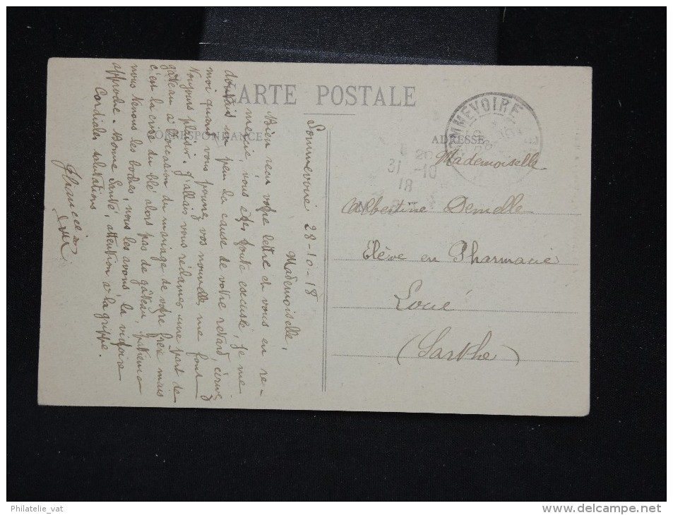 FRANCE - Timbre Croix Rouge " Infirmière" Seul Sur Cp En 1918 - à Voir - Lot P10053 - 1877-1920: Periodo Semi Moderno