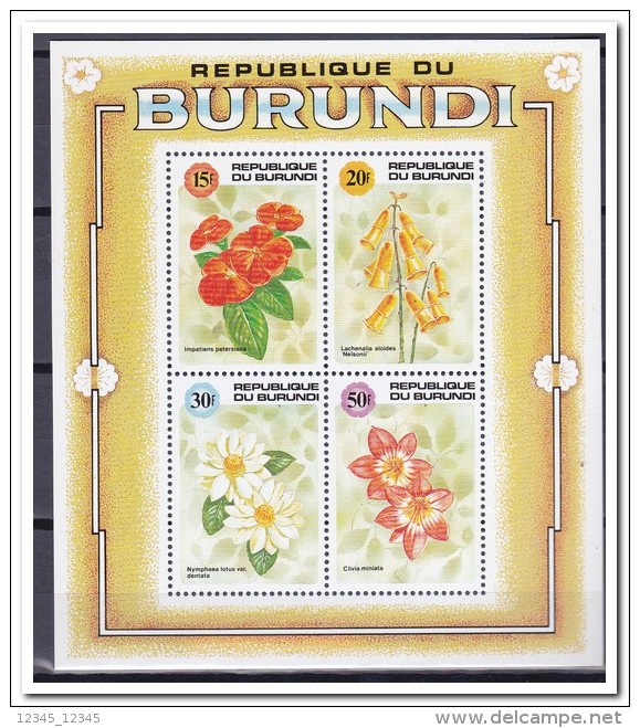 Burundi 1992, Postfris MNH, Flowers - Ongebruikt