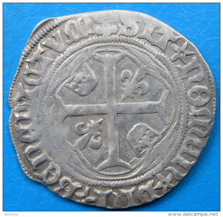 Louis XII Grand Blanc à La Couronne Frappé à AMIENS , Atelier RARE Et JOLIE Monnaie ! - 1498-1515 Luis XII El Padre Del Pueblo