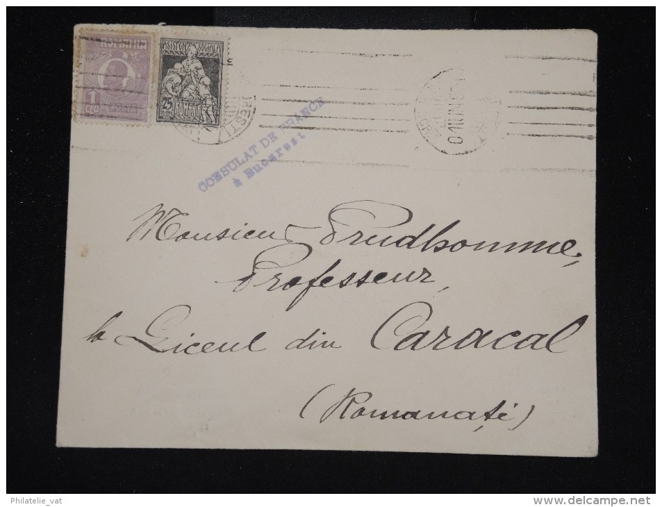 ROUMANIE - Enveloppe Du Consulat De France Pour Caracal En 1926 - Aff. Plaisant - à Voir - Lot P10076 - Brieven En Documenten