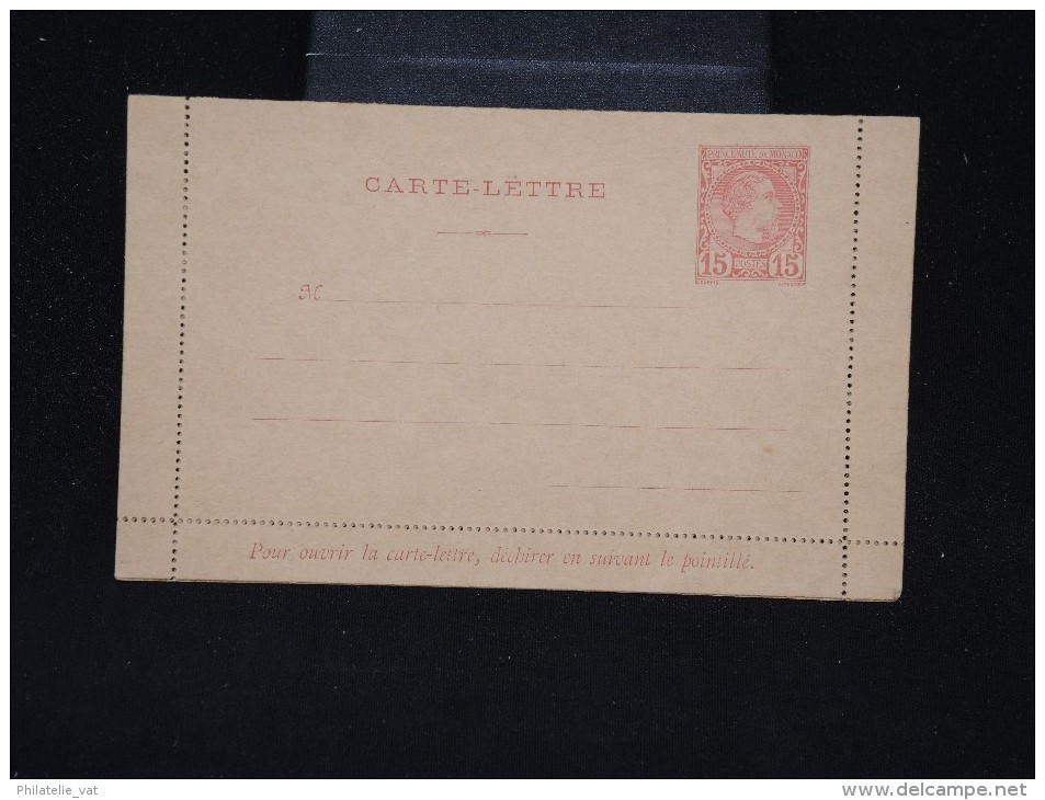 MONACO - Entier Postal ( Carte Lettre) Non Voyagée  - à Voir - Lot P10080 - Postwaardestukken