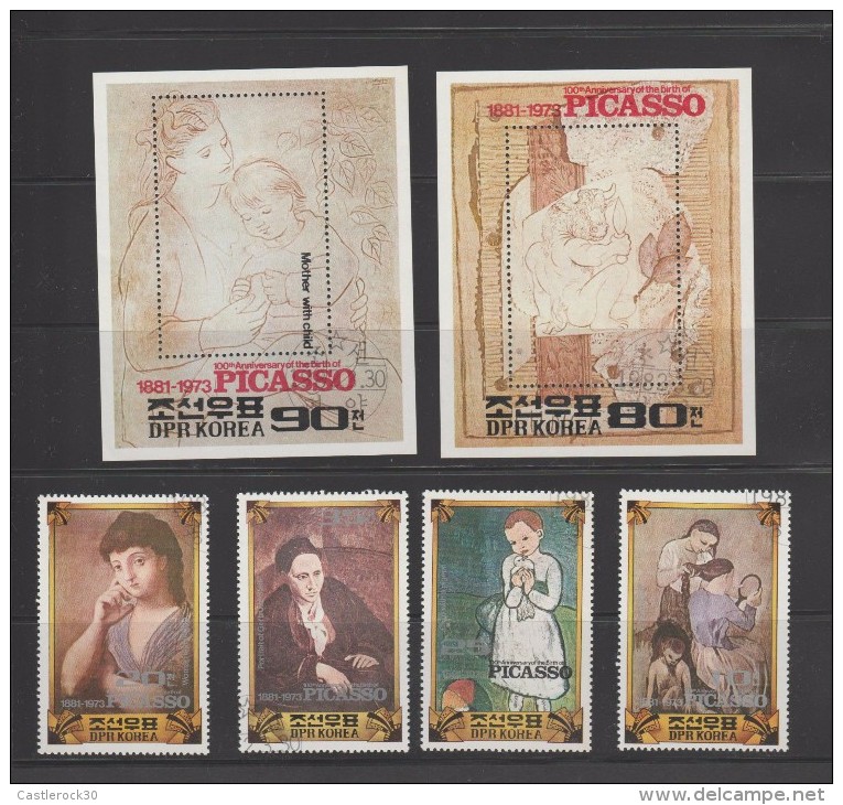 O) 1973 KOREA, PAINTING PABLO PICASSO, SOUVENIR AND SET MNH - Korea (...-1945)