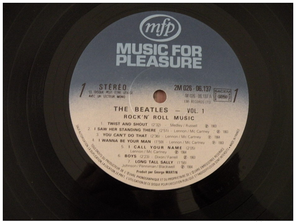 The Beatles (Titres Sur Photos) - Vinyle 33 T LP - Album Vol 1 - Rock