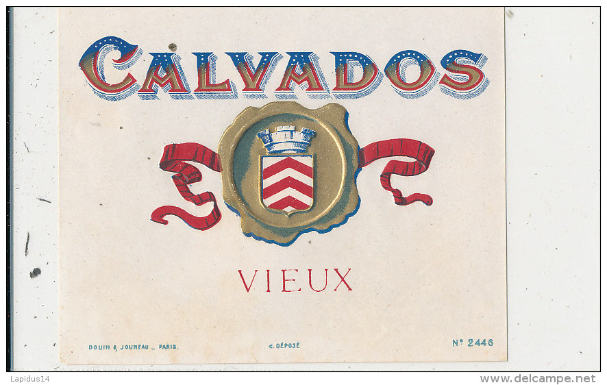 AN 58 / ETIQUETTE     CALVADOS    VIEUX - Other & Unclassified