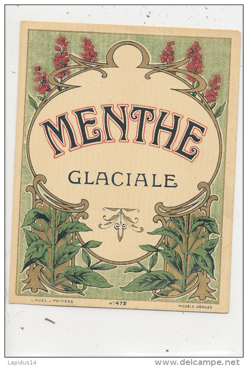 AN 118 / ETIQUETTE    MENTHE GLACIALE - Fruits & Vegetables