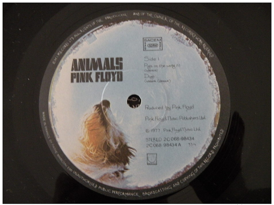 Pink Floyd Animals 1977 - Vinyle 33T LP