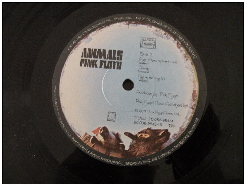 Pink Floyd Animals 1977 - Vinyle 33T LP