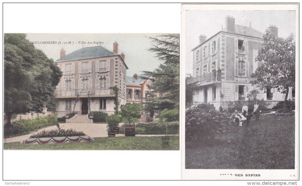 77. COULOMMIERS. Villa Des Sapins. 2 Cartes - Coulommiers