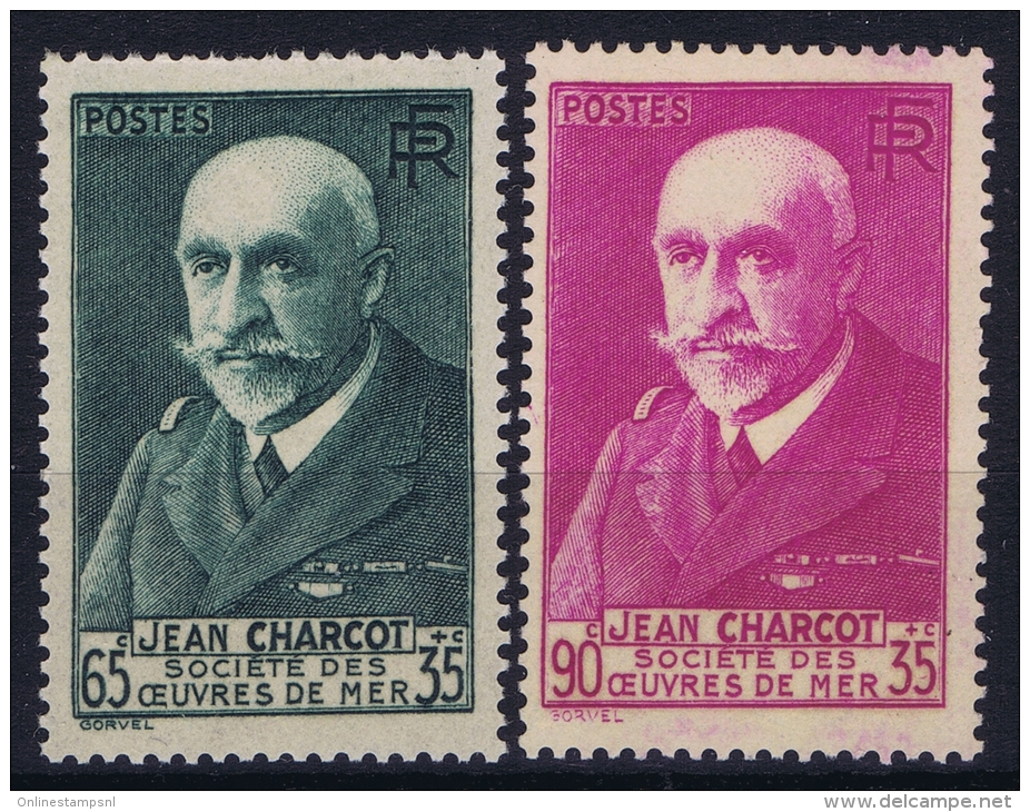 France: Yv Nr  377 + 377A MNH/**  Sans Charnière  1938 - Neufs