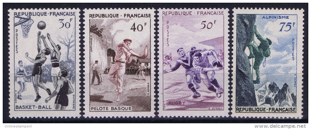 France: Yv Nr  1072 - 1075 MNH/**  Sans Charnière  1956 - Unused Stamps