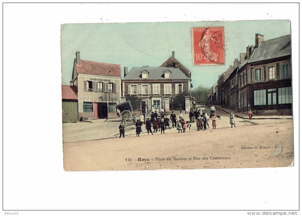 80 - ROYE - Place Du Bastion Et Rues Des Commerces - N°110 Edit G. - Animation - Roye