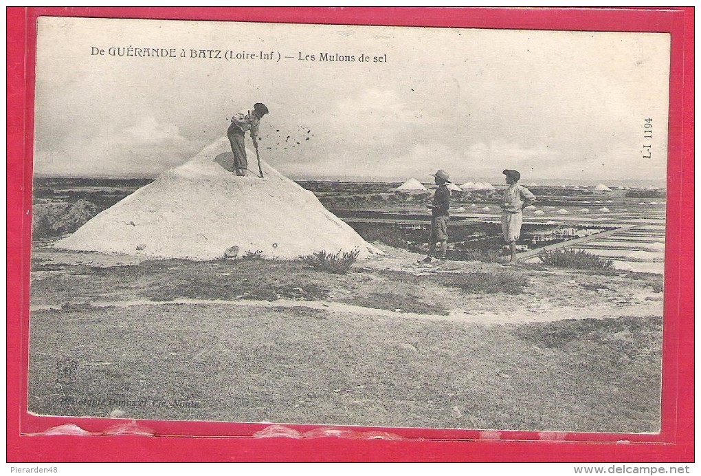 44-Batz6de Guérande-les Mulons De Sel-TB Cpa 1906 - Batz-sur-Mer (Bourg De B.)