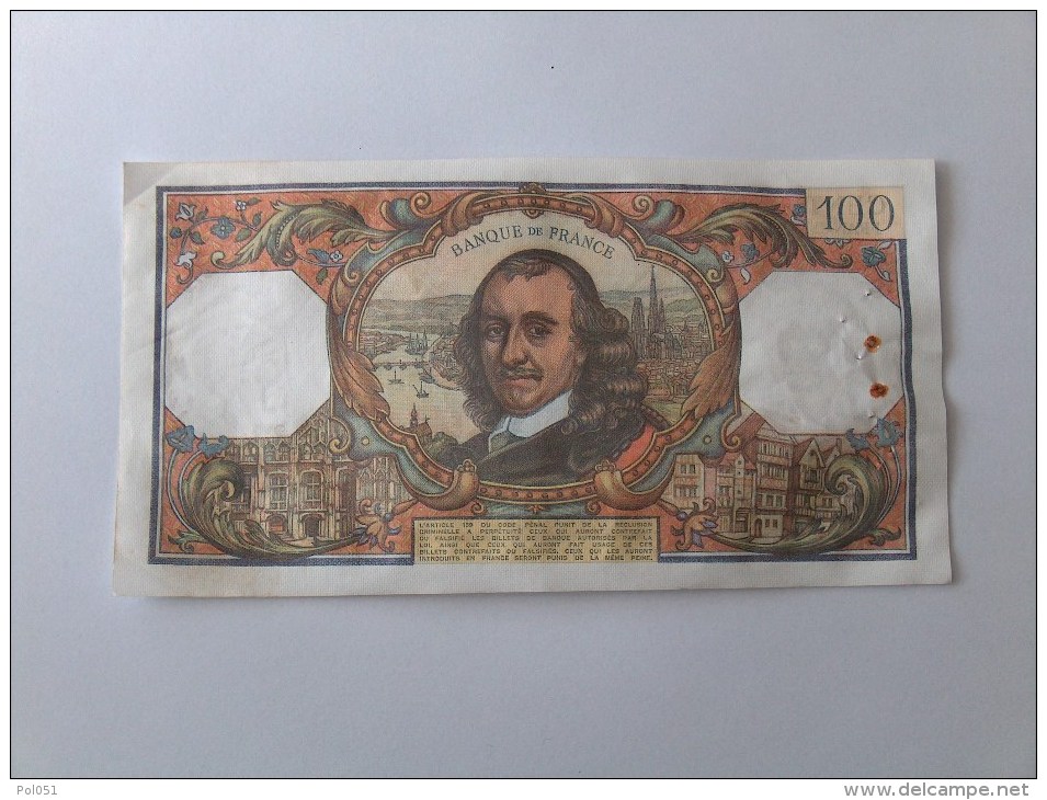 BILLET 100 FRANCS CORNEILLE NOMBREUX NUMEROS QUI SE SUIVENT J.4-3-1976 T937 12856 - 100 F 1964-1979 ''Corneille''