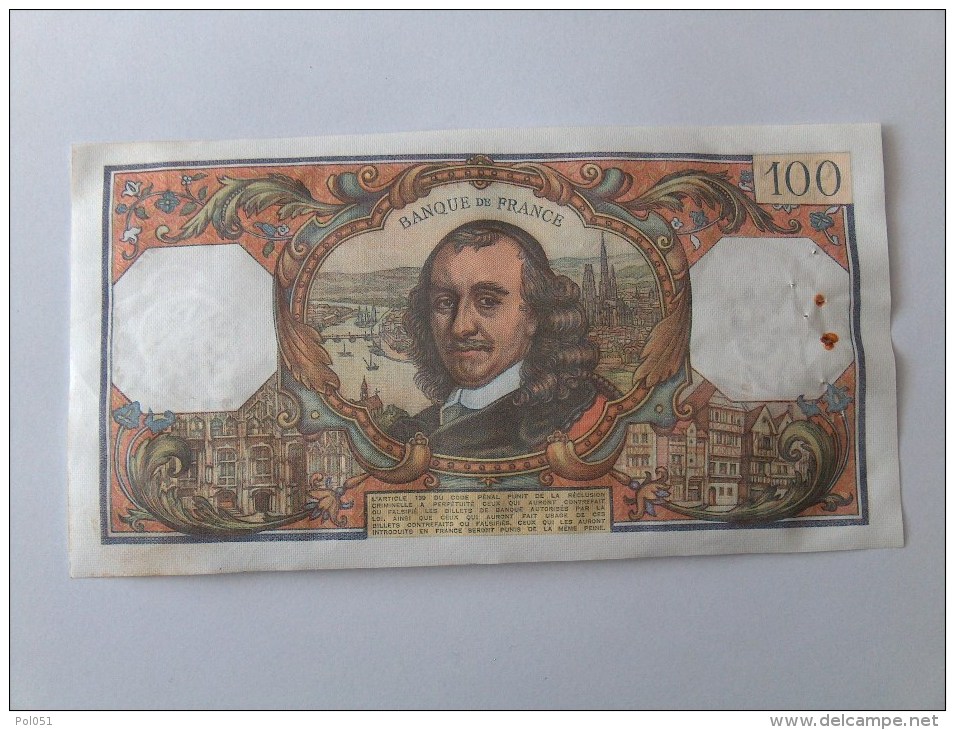 BILLET 100 FRANCS CORNEILLE NOMBREUX NUMEROS QUI SE SUIVENT J.4-3-1976 T937 12859 - 100 F 1964-1979 ''Corneille''