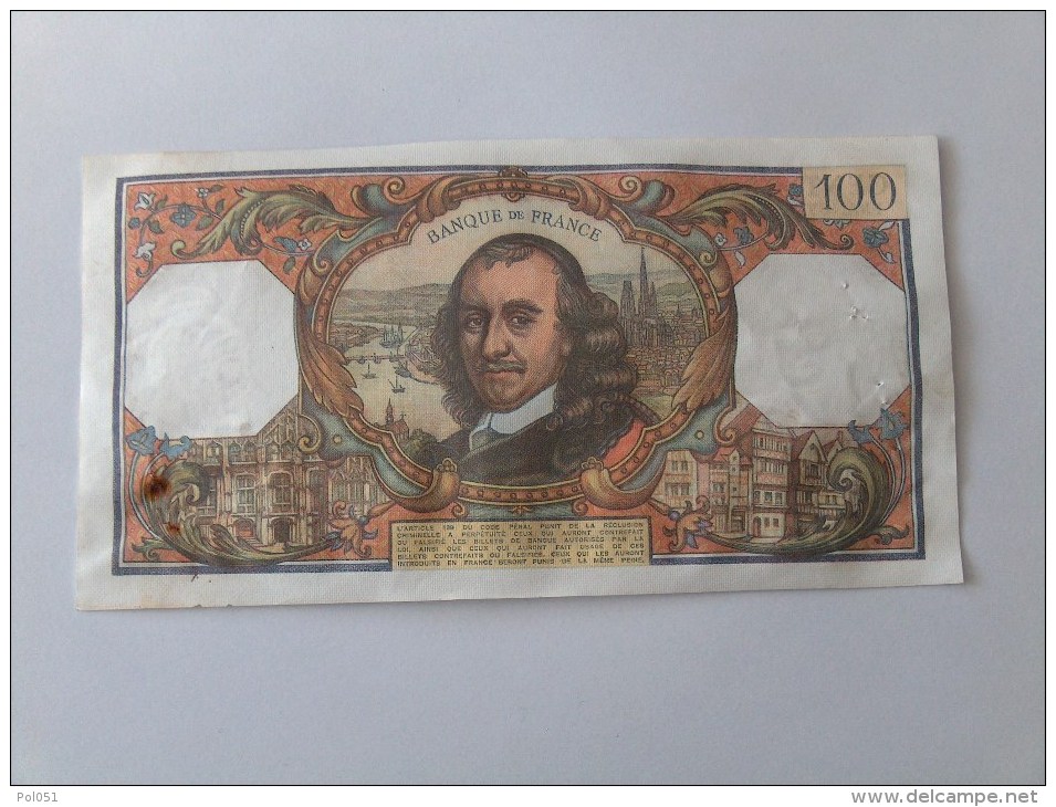 BILLET 100 FRANCS CORNEILLE NOMBREUX NUMEROS QUI SE SUIVENT J.4-3-1976 T937 12866 - 100 F 1964-1979 ''Corneille''