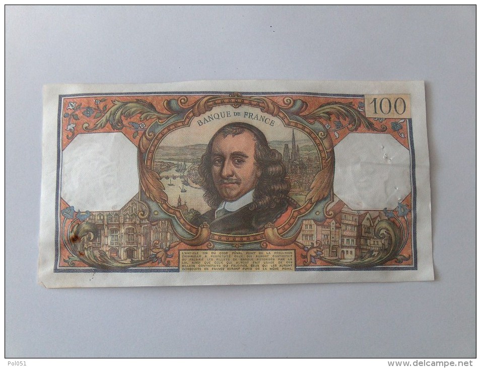 BILLET 100 FRANCS CORNEILLE NOMBREUX NUMEROS QUI SE SUIVENT J.4-3-1976 T937 12869 - 100 F 1964-1979 ''Corneille''