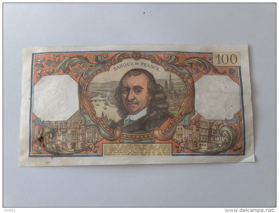 BILLET 100 FRANCS CORNEILLE NOMBREUX NUMEROS QUI SE SUIVENT J.4-3-1976 T937 12872 - 100 F 1964-1979 ''Corneille''