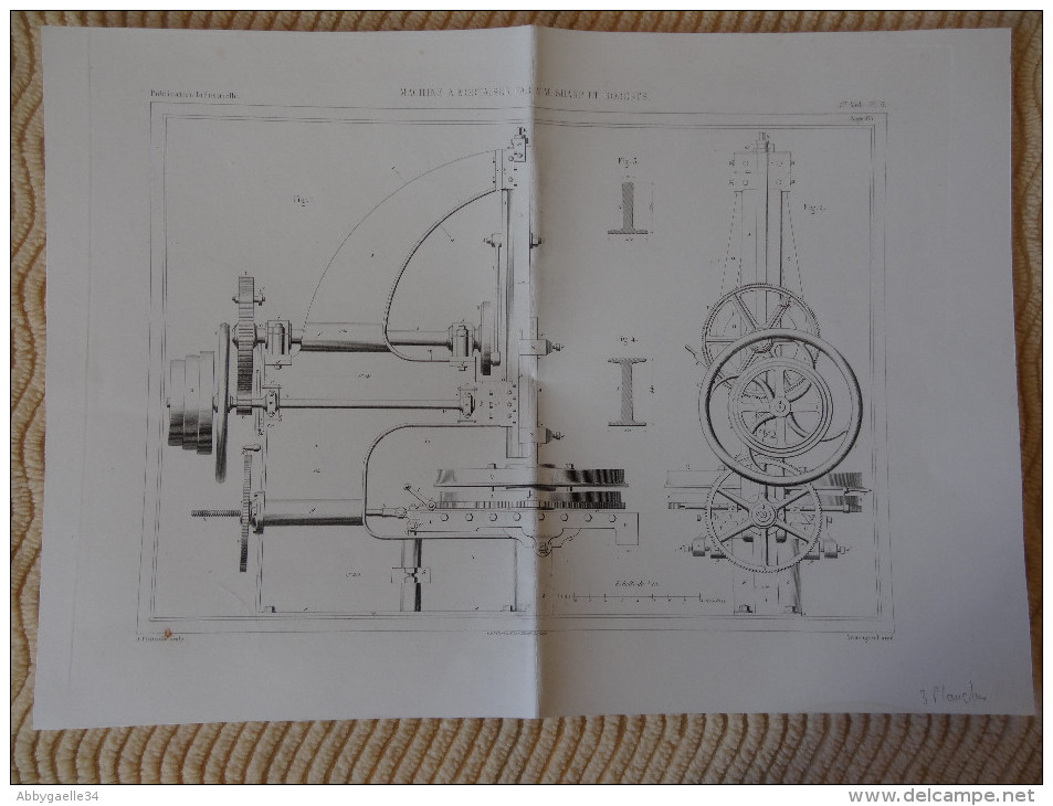 MACHINE A MORTAISER PAR MM. SHARP ET ROBERTS Publication Industrielle Petitcolin Chardon Armengaud - Maschinen