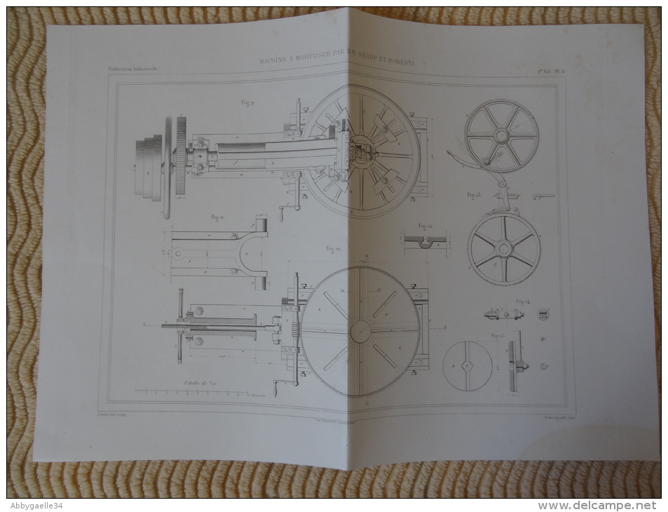 MACHINE A MORTAISER PAR MM. SHARP ET ROBERTS Publication Industrielle Petitcolin Chardon Armengaud