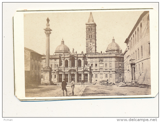 CDV PHOTO, ROME,  Basilica (Eglise) Santa Maria Maggiore, Anonymous Photographer, Circa 1870 - Antique - Anciennes (Av. 1900)