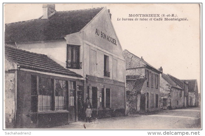 77. MONTBRIEUX. Le Bureau De Tabac Et Café Montaigné (Au Bon Accueil) - Other & Unclassified