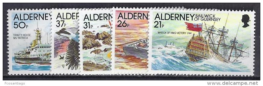 ALDERNEY 1991 - Yvert #49/53 - MNH ** - Alderney