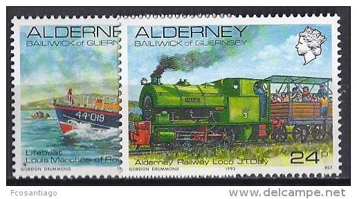 ALDERNEY 1993 - Yvert #59/60 - MNH ** - Alderney
