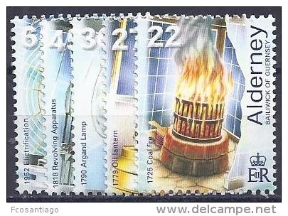 ALDERNEY 2002 - Yvert # 195/99 - MNH ** - Alderney