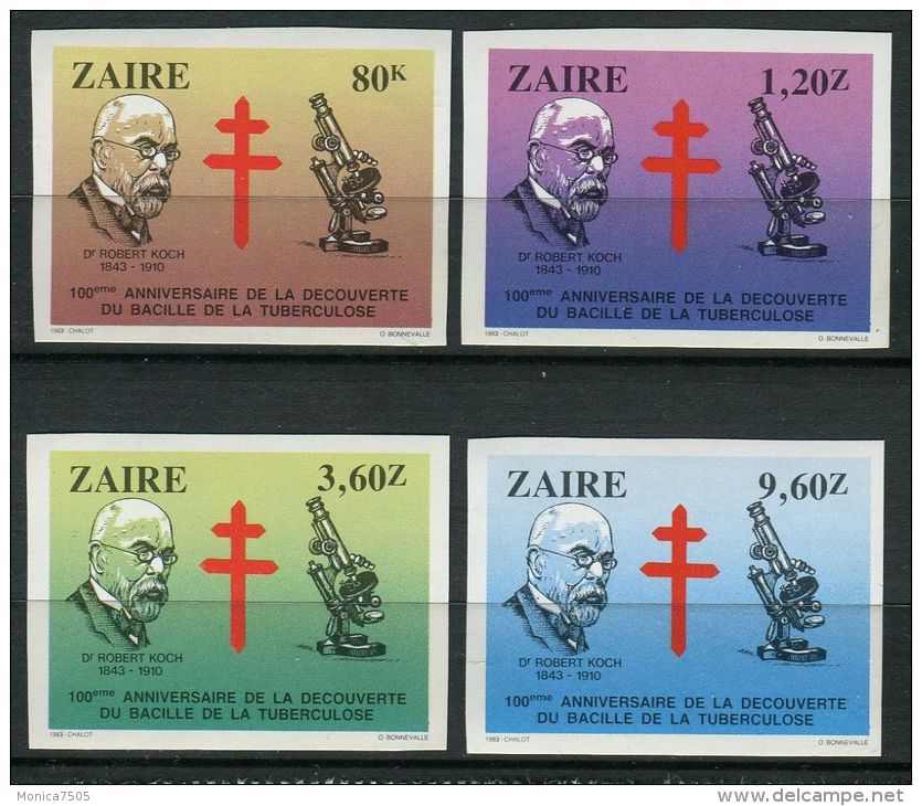 ZAIRE : (POSTE ) :  Y&amp;Y N° 1128/1131  N D   TIMBRES   NEUFS  SANS  TRACE  DE  CHARNIERE , A  VOIR . - Neufs