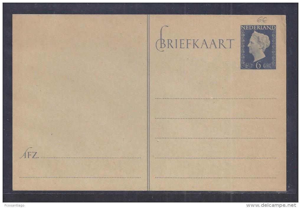 HOLANDA - TARJETA POSTAL - Postal Stationery