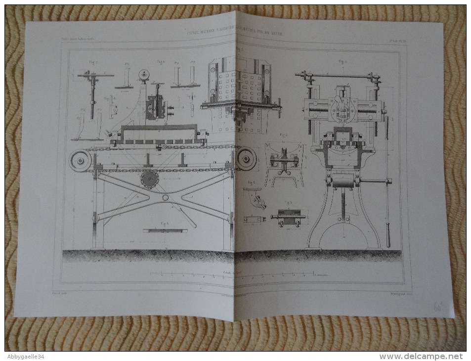 PETITE MACHINE A RABOTER LES METAUX PAR MM. MEYER Publication Industrielle Cloard Chardon Armengaud - Tools