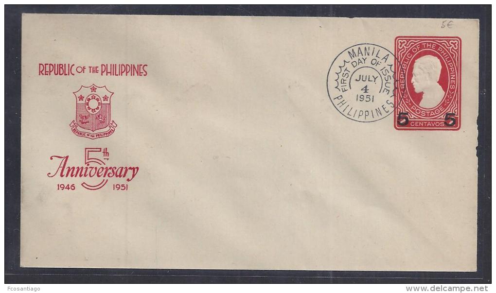 FILIPINAS - ENTERO POSTAL - Filipinas