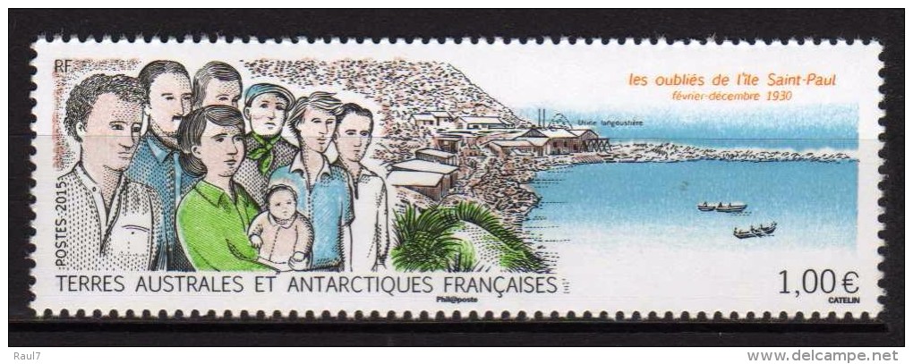 T.A.A.F. // F.S.A.T. 2015 - Les Oubliés De L'île Saint Paul - 1 Val Neufs // Mnh - Unused Stamps